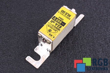 SAUGIKLIS HLS00 JEAN MULLER VDE0636/23 63A-AR, 660VAC, 120KA SAUGIKLIS