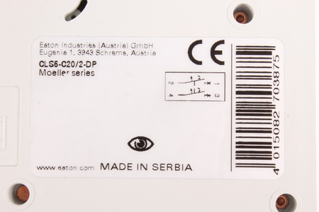 CLS6-C20/2-DP EATON 270387 AUTOMATINIS JUNGIKLIS