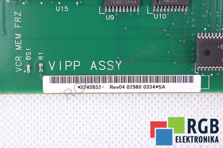 2245652 GE YOKOGAWA MEDICAL SYSTEMS GEYMS VIPP ASSY REV. 04 SKIRTAS LOGIQ 400 PRO SERIES