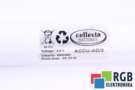 ACCU-AD/3 CELLEVIA BATTERIES 3.6V, 4000MAH