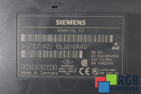 6ES7422-1BL00-0AA0 SIEMENS SIMATIC S7-400 BE JUOSTELĖS
