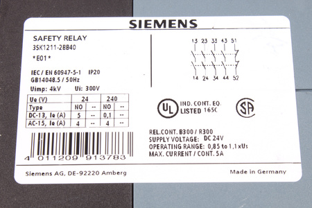 3SK1211-2BB40 SIEMENS SIRIUS SAUGOS RELĖ