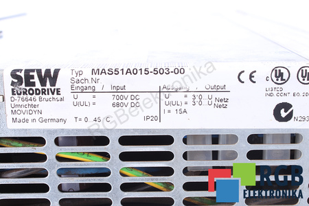 MAS51A015-503-00 SEW EURODRIVE MOVIDYN PROFIBUS FMS/DP