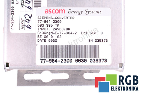 77-964-2300 SIEMENS ASCOM DALIMS