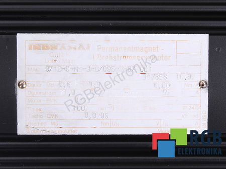 MAC071C-0-NS-3-C/095-B-0/S001 INDRAMAT