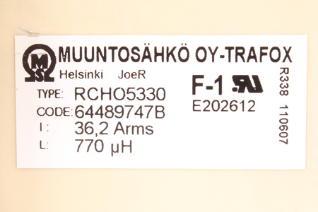 RCHO5330 MUUNTOSAHKO OY 770UH DROSSELIS
