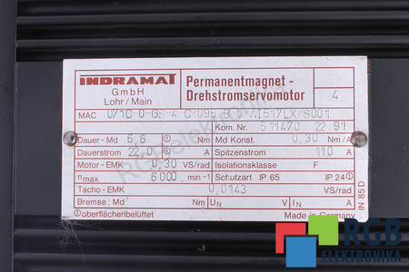 MAC071C-0-GS-4-C/095-B-0/WI517LX/S001 INDRAMAT