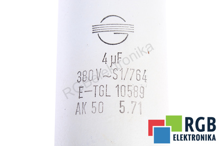 KONDENSATORIUS 4UF 380V 4UF, 380V KONDENSATORIUS