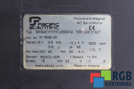 MK54CYYYYO-039S PACIFIC SCIENTIFIC