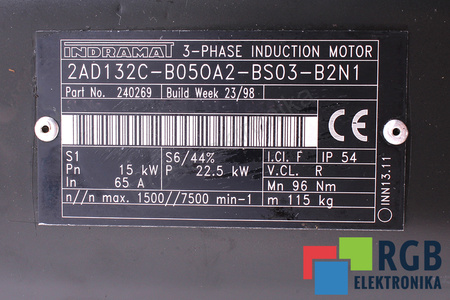 2AD132C-B05OA2-BS03-B2N1 INDRAMAT STATORIAUS