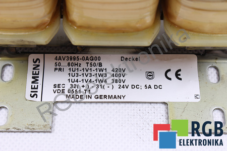 4AV3995-0AG00 SIEMENS TRANSFORMATORIUS