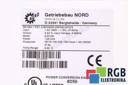 SK550/1 NORD FCT278005500/25F300167072 VECTOR MC