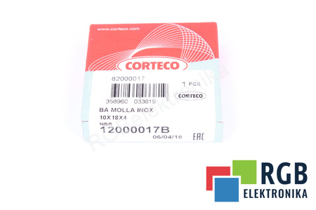 10X18X4 CORTECO SIMMERING BA MOLLA INOX 12000017B PAKAVIMAS