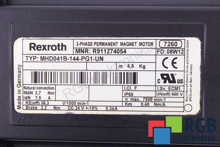 MHD041B-144-PG1-UN BOSCH REXROTH R911274054