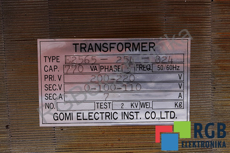 E2565-254-824 GOMI ELECTRIC TRANSFORMATORIUS