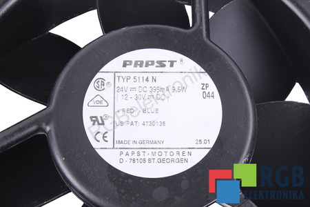5114N EBM PAPST 24VDC VENTILIATORIUS