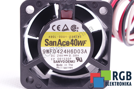 A90L-0001-0385#C FANUC 9WF0424H6D03A 40X40X20MM, 24V VENTILIATORIUS