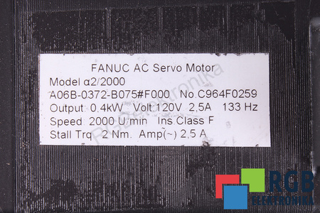 A06B-0372-B075#F000 FANUC A2/2000