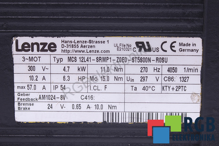 MCS12L41-SRMP1-Z0E0-ST5S00N-R0SU LENZE VARIKLIO DANGTIS