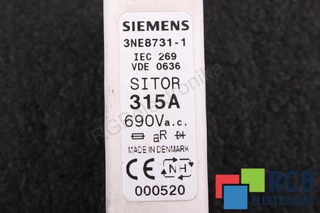 SAUGIKLIS 3NE8731-1 SIEMENS SITOR 690V, 315A