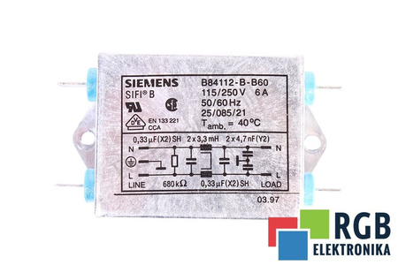 B84112-B-B60 SIEMENS SIFI B FILTRAS