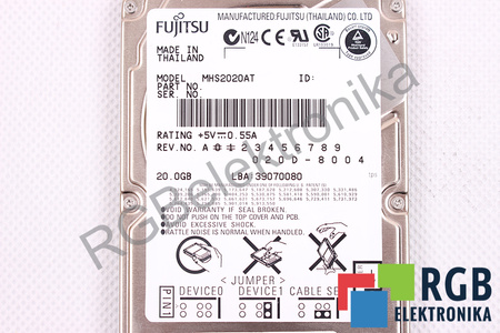 MHS2020AT FUJITSU 20GB 2.5"