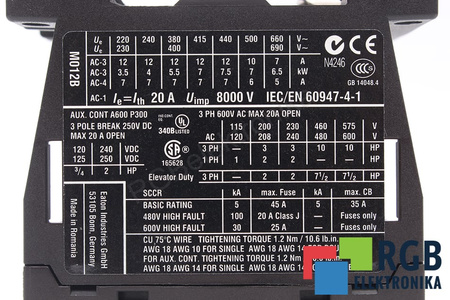 DILM12-10 MOELLER 8000V 20A