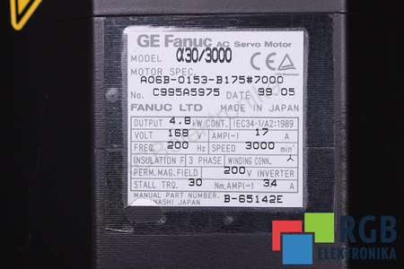 A06B-0153-B175#7000 FANUC ROTORIAUS