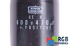 KONDENSATORIUS 470UF 400V NIPPON CEB KONDENSATORIUS