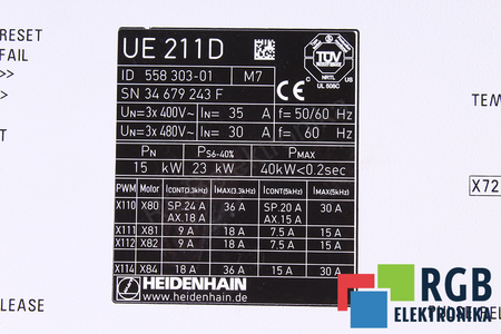 UE211D HEIDENHAIN ID.NR. 558303-01 KORPUSAS