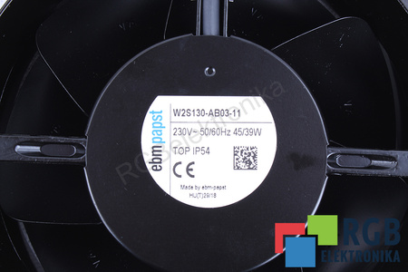 W2S130-AB03-11 EBM PAPST 172X150X55MM, 230V VENTILIATORIUS