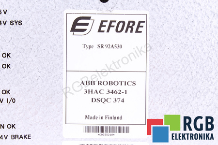 SR92A530 EFORE DSQC374 3HAC3462-1