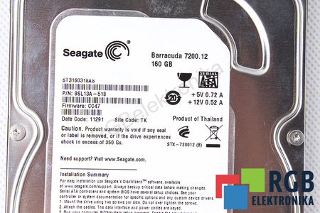 ST3160318AS SEAGATE 9SL13A-518 BARRACUDA