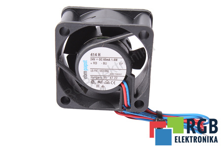 414H EBM PAPST 40X40X20MM, 24V VENTILIATORIUS