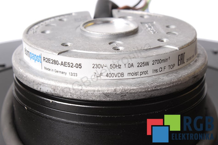 R2E280-AE52-05 EBM PAPST 0.225KW, 230V, 1A VENTILIATORIUS