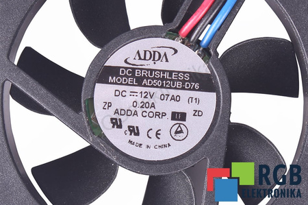 AD5012UB-D76 ADDA 50X50X15MM, 12V VENTILIATORIUS