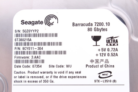 ST380215A SEAGATE BARRACUDA 3.5" 80GB