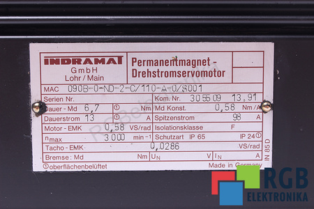 MAC090B-0-ND-2-C/110-A-0/S001 INDRAMAT