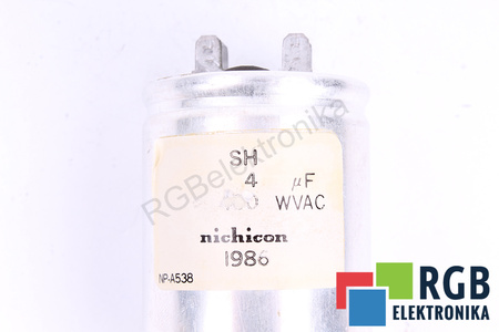 KONDENSATORIUS 4UF 400VAC NICHICON KONDENSATORIUS
