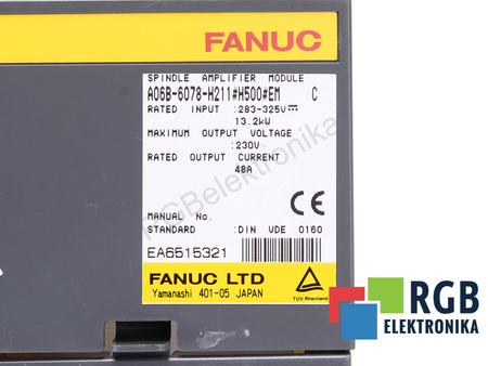 A06B-6078-H211#H500#EM FANUC KORPUSAS