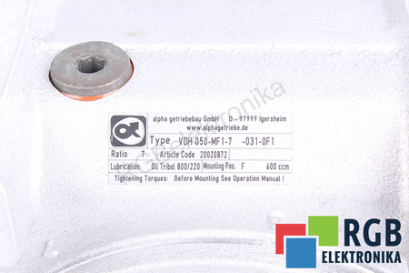 VDH050-MF1-7-031-0F1 ALPHA GETRIEBEBAU PAVARA