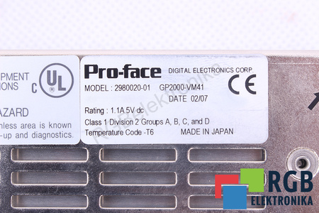 GP2000-VM41 PRO-FACE 2980020-0
