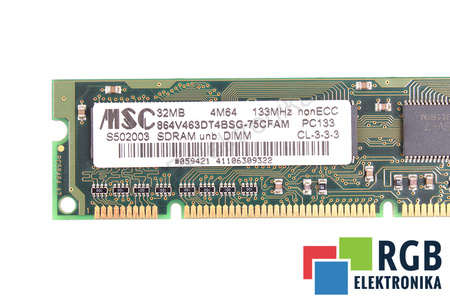 864V463DT4BSG-75CFAM MSC TUTTLINGEN SDRAM 32MB PC133 133MHZ