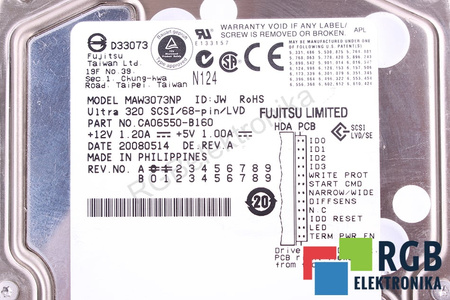 MAW3073NP FUJITSU SCSI ULTRA 320 3.5" 1GB