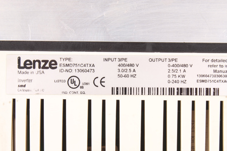 ESMD751C4TXA LENZE ID-NO:13060473