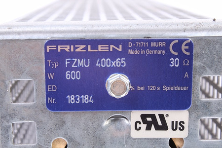 FZMU400X65 FRIZLEN 30OHM, 0.6KW STABDYMO VARŽA