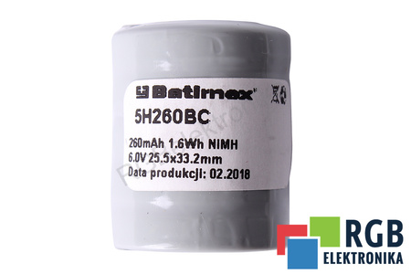 5H260BC BATIMEX 6V, 260MAH AKUMULIATORIUS