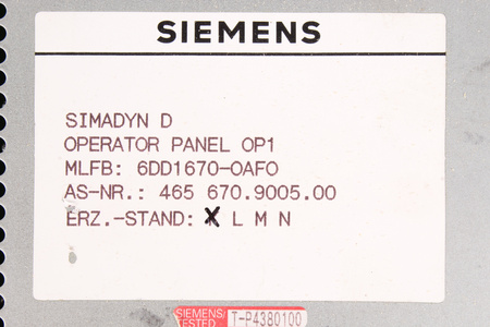 6DD1670-0AF0 SIEMENS SIMADYN D