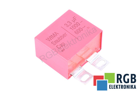 KONDENSATORIUS 3.3UF 1000VDC 600VAC WIMA SNUBBER MKP KONDENSATORIUS