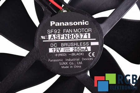ASFN90371 PANASONIC 92X92X25MM, 12V VENTILIATORIUS